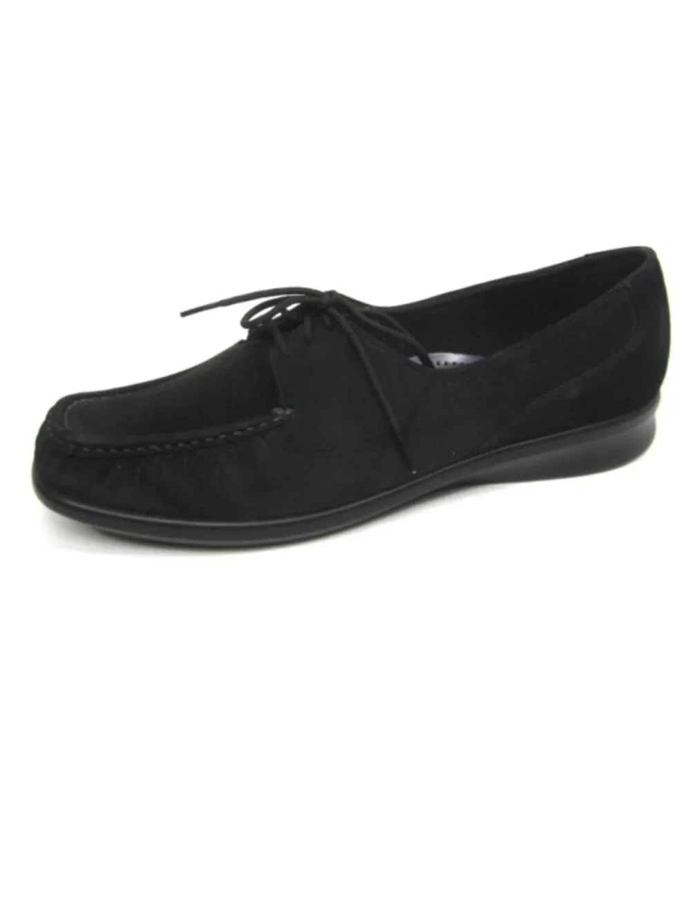 SAS Size 10.5 M Medium 10.5M Petra Charcoal Black Lace Up Nubuck Oxford Loafer